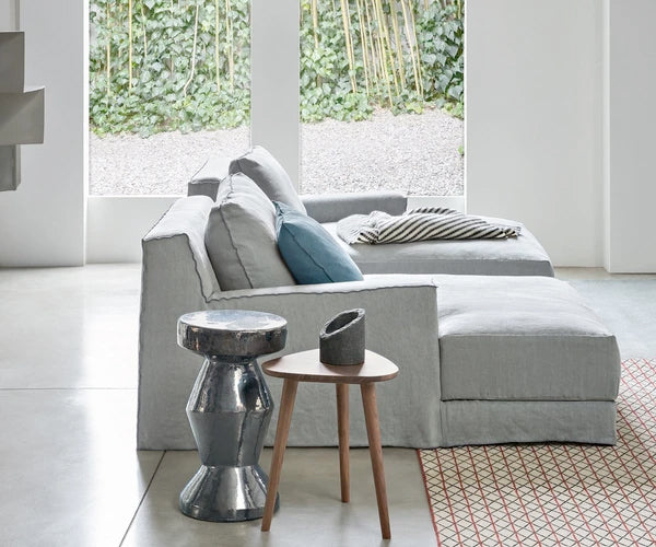 Gervasoni Loll 12 Sofa - Lino Bianco