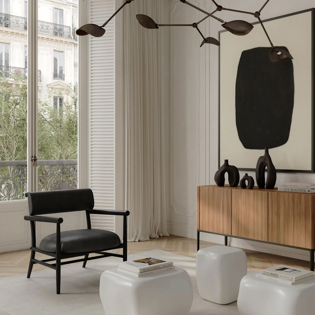 101 CPH Nama Lounge Chair - Anilin Black