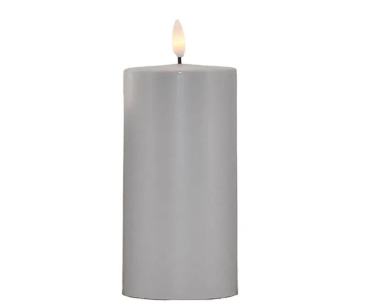 La Vida Outdoor LED bloklys - 15x7,5 - lysegrå