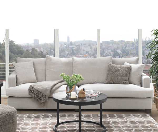 Topline Malmø Sofa - 253cm - Naturama Light Grey