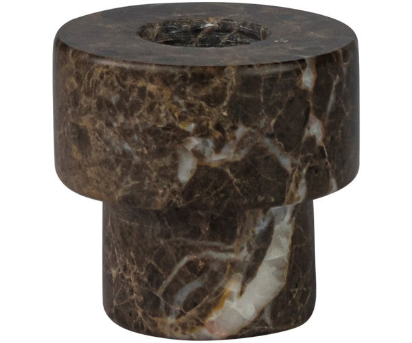 Mette Ditmer Marble lysestage - small - brown