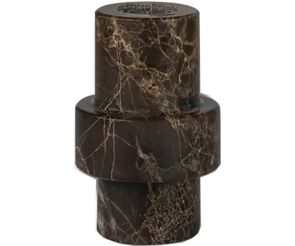 Mette Ditmer Marble lysestage - large - brown