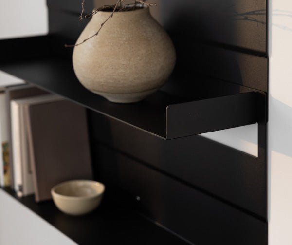 Metallbude Aris hylde - black - 4 stk