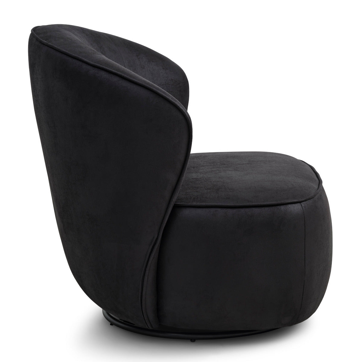 Lexpo Theo lænestol - m/drej - Microlæder Onyx Black