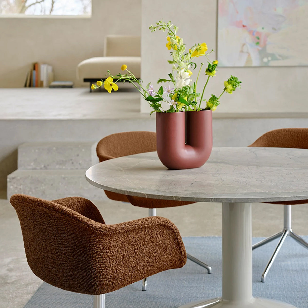 Muuto Midst Table - Dia.140cm - Grey Marble