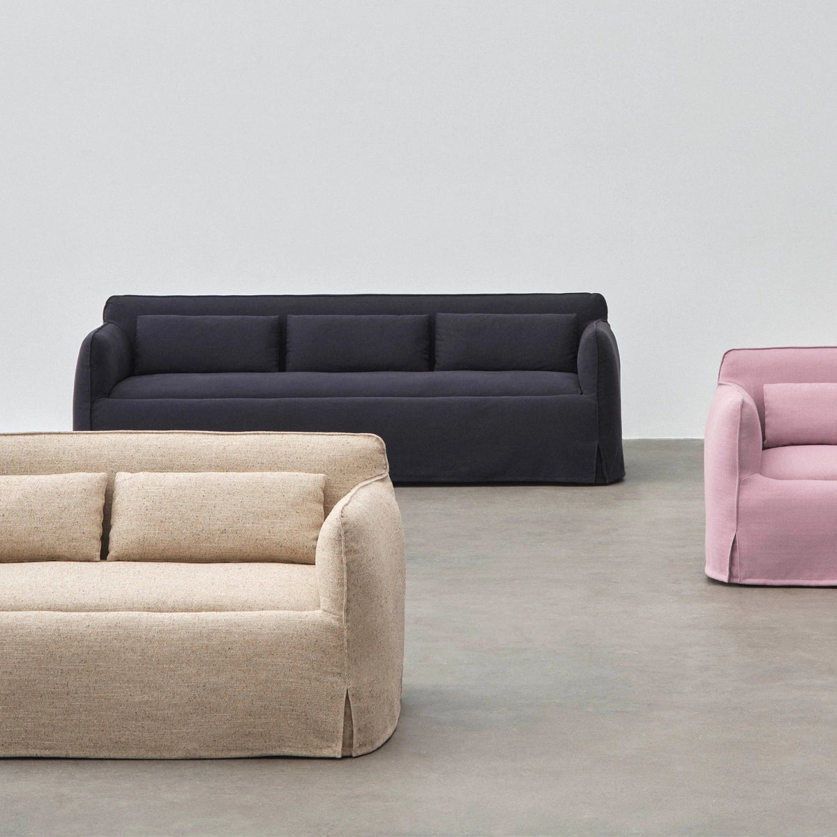 HAY Mimi 3 Seater Sofa - Vidar 363