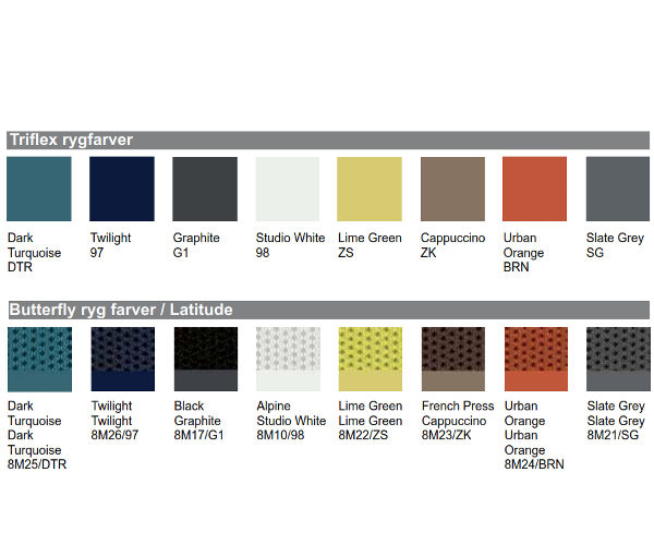 Herman Miller Mirra2 - Farver