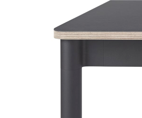 Muuto Base Table - 250x90cm - Sort Linolium