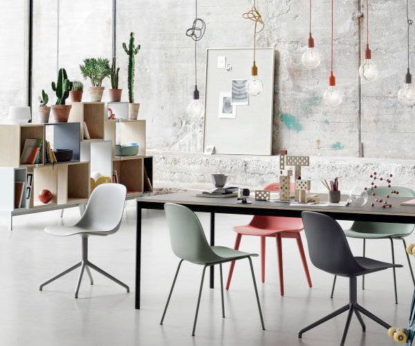 Muuto Base Table - 250x90cm - Sort Linolium