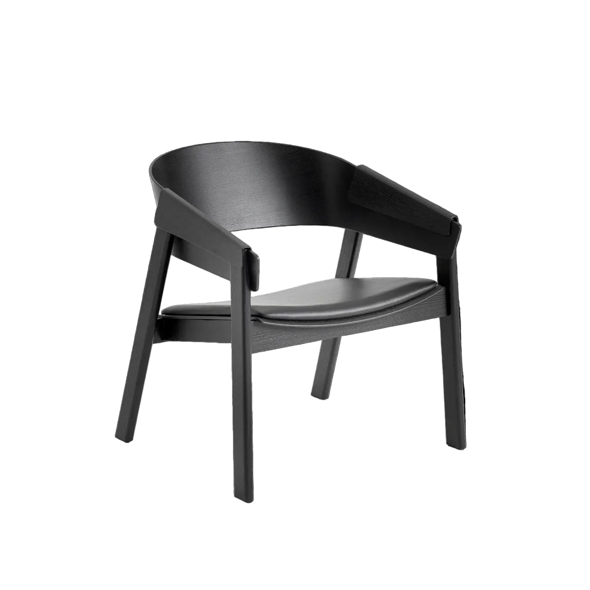 Muuto Cover Lounge Chair - Sort - Sort Læder