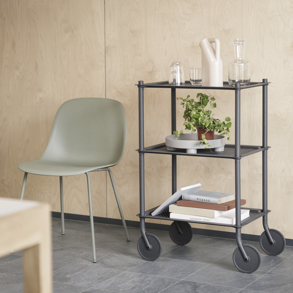 Muuto Flow Trolley - 3 lag - Blue-Grey