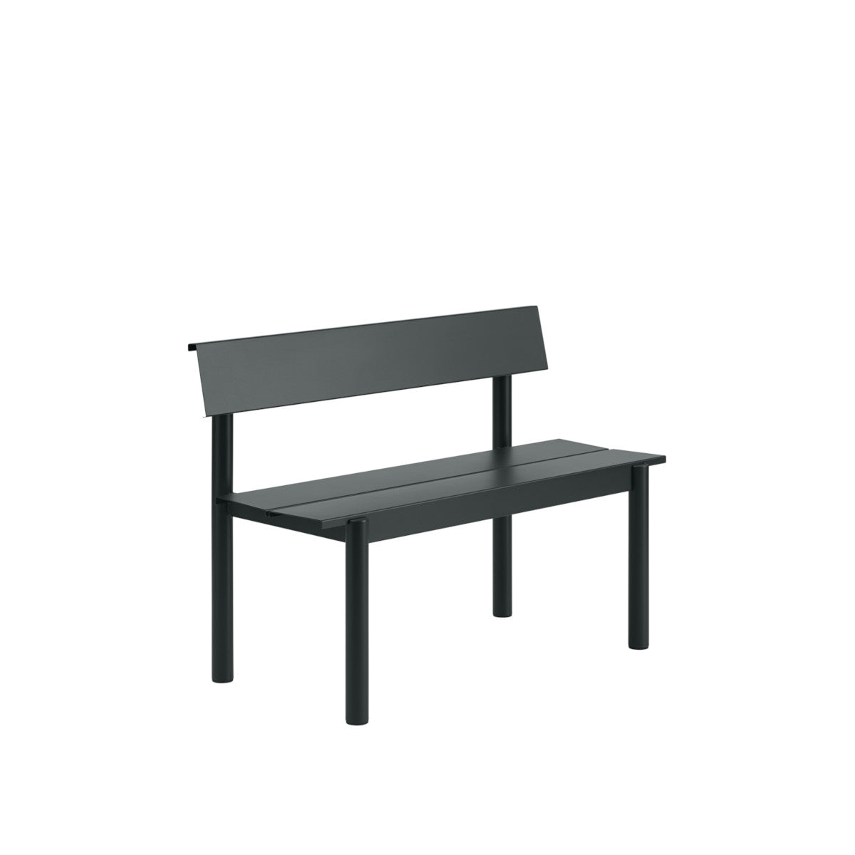 Muuto Linear Steel Bænk 110cm med ryglæn