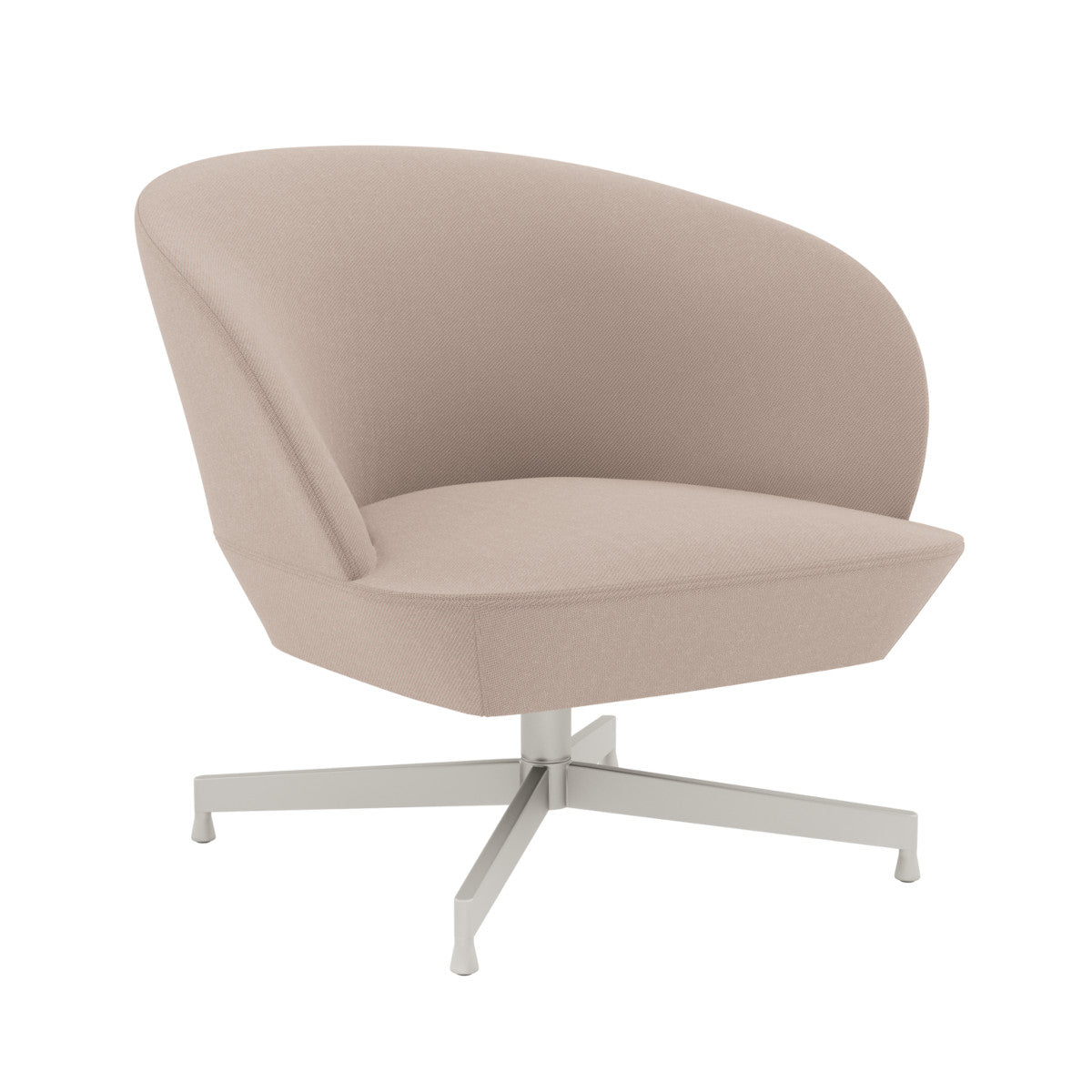 Muuto Oslo Lounge Chair - Swivel - Twill Weave/Grey