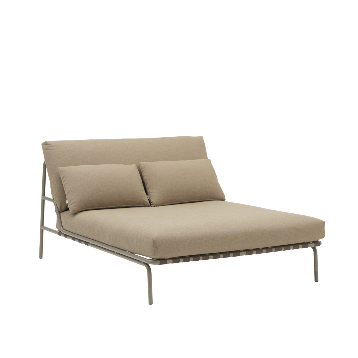 Muuto Settle Outdoor Lounge Bed - Ribbed Weave 5/Taupe