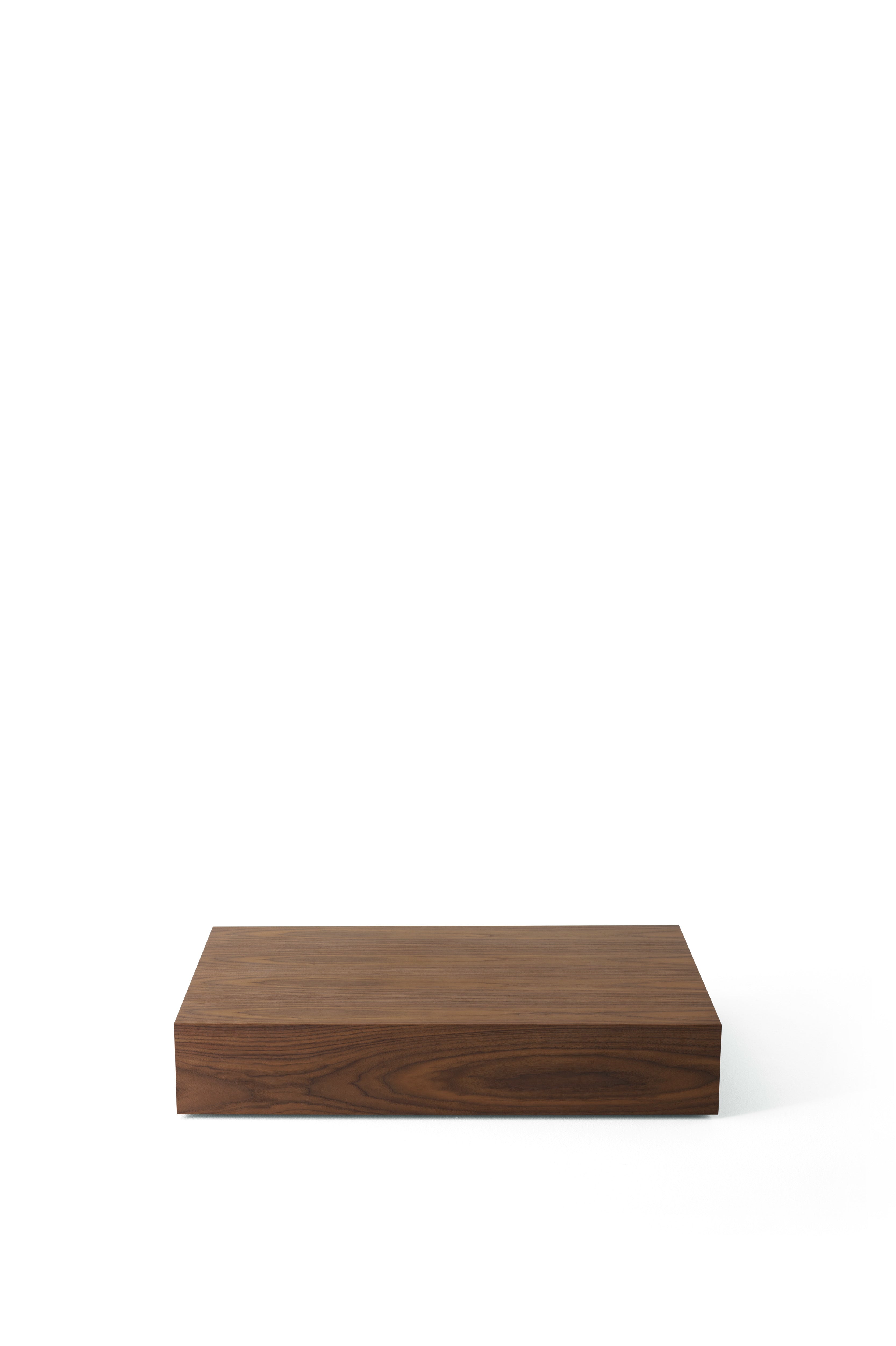 New Works Mass Coffee Table, Wide w. Drawer, Walnut