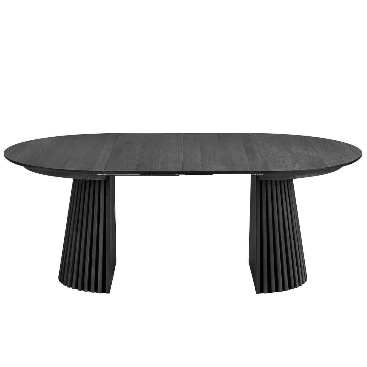 Osaka spisebord m/udtræk - inkl 2 tillægsplader - sort