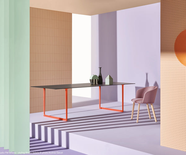 Pedrali Toa Table - 360x125cm - Sort - Poleret Aluminium