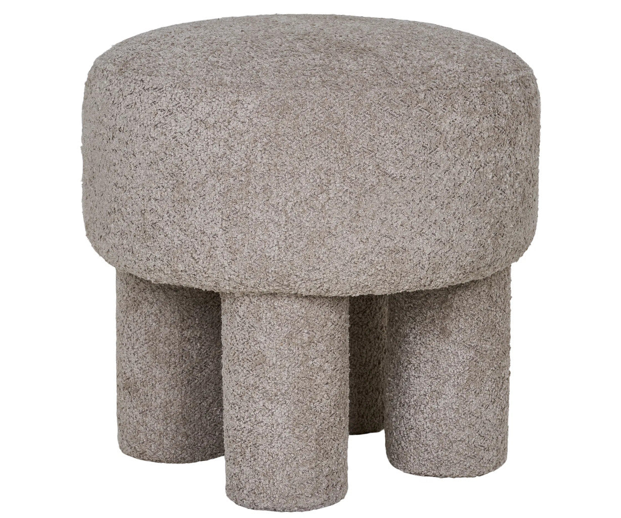 Canberra puf - lysegrå - 43x43