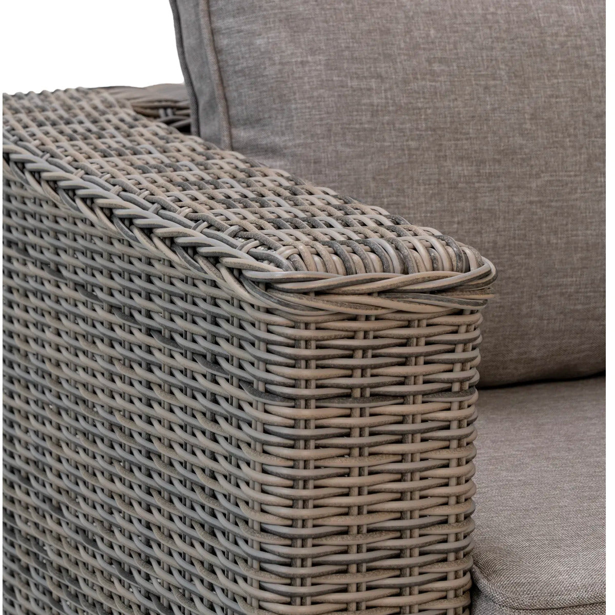 Calvi loungesæt - kubu grå poly rattan