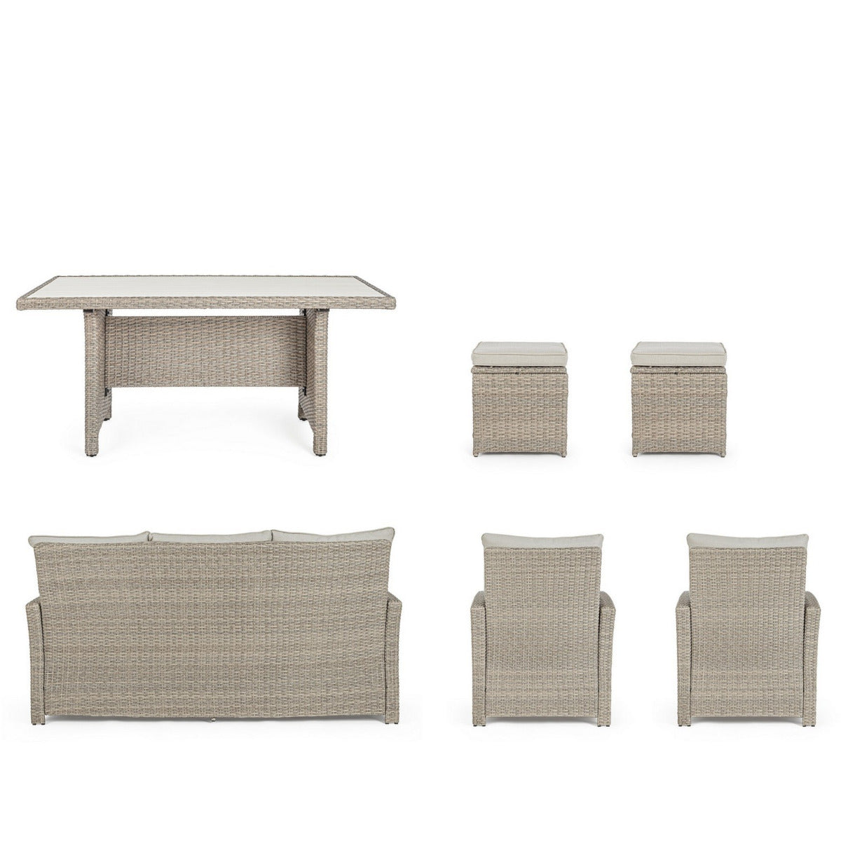 Ariel havemøbel sæt - natural