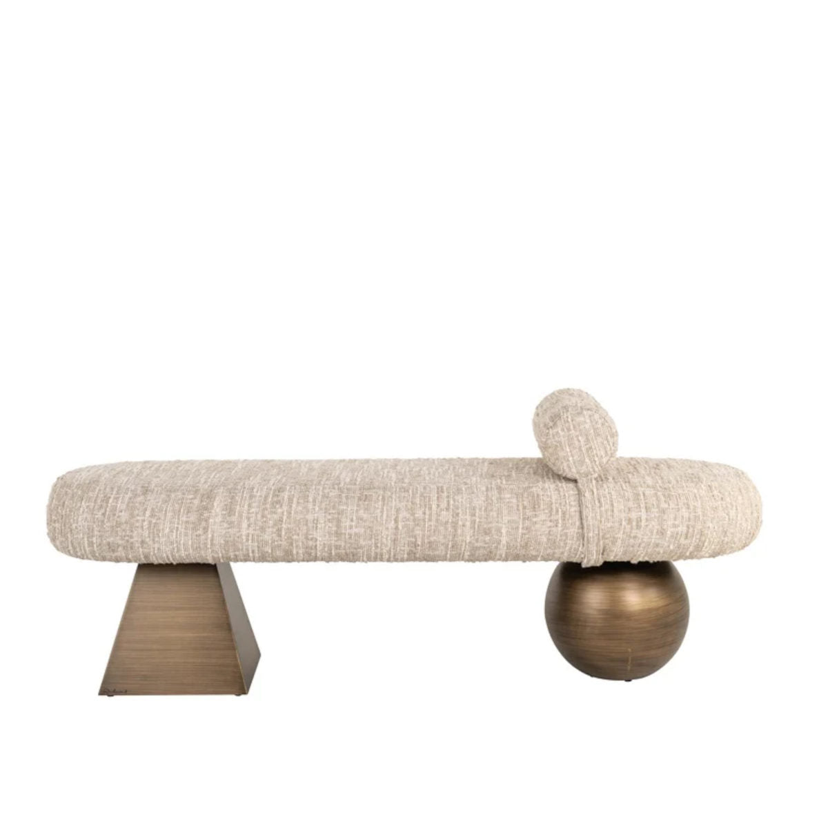 Richmond Interiors Geneva bænk - angora beige - 148