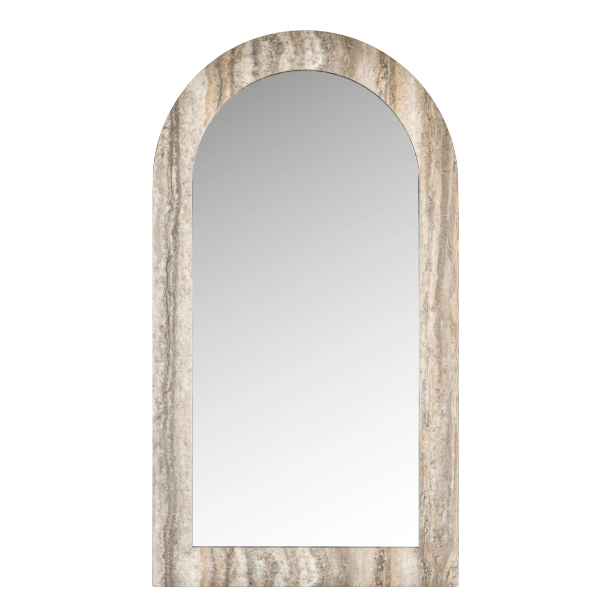 Richmond Interiors Calvo spejl - 100x55 - faux grey travertin