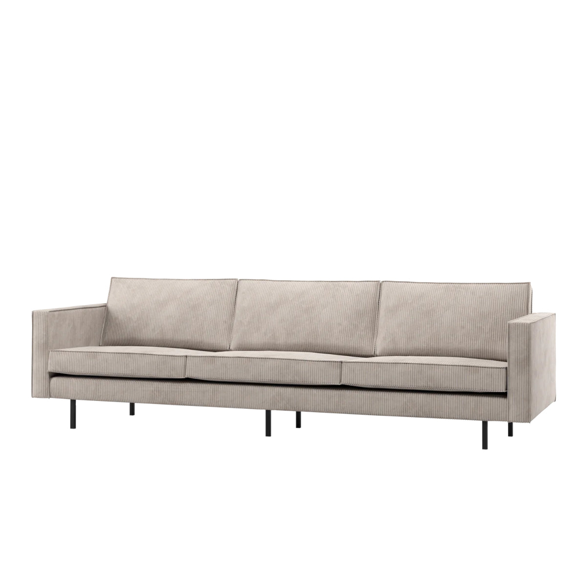 BePureHome Rodeo sofa - rib ecru - 277 cm