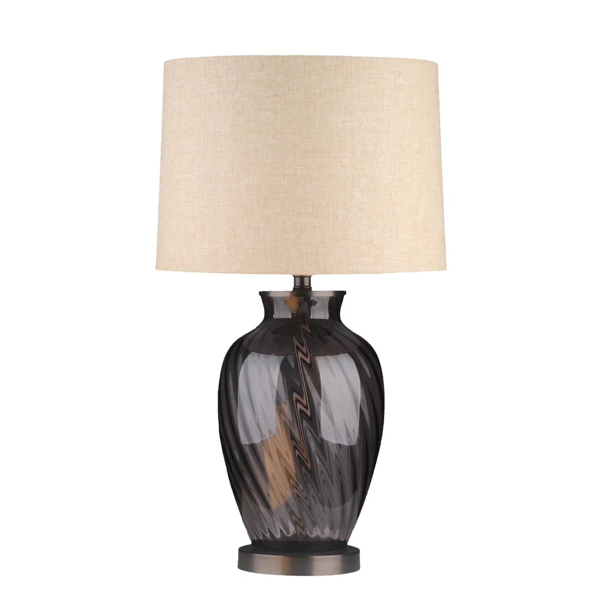Richmond Interiors Rowan bordlampe - inkl skærm - smoke