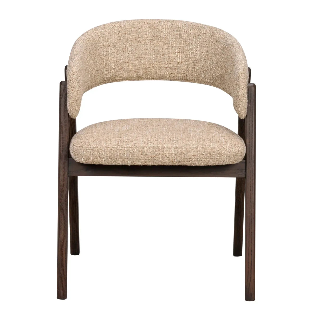 Rowico Home Barnaby spisestuestol - mørk beige / mørk eg