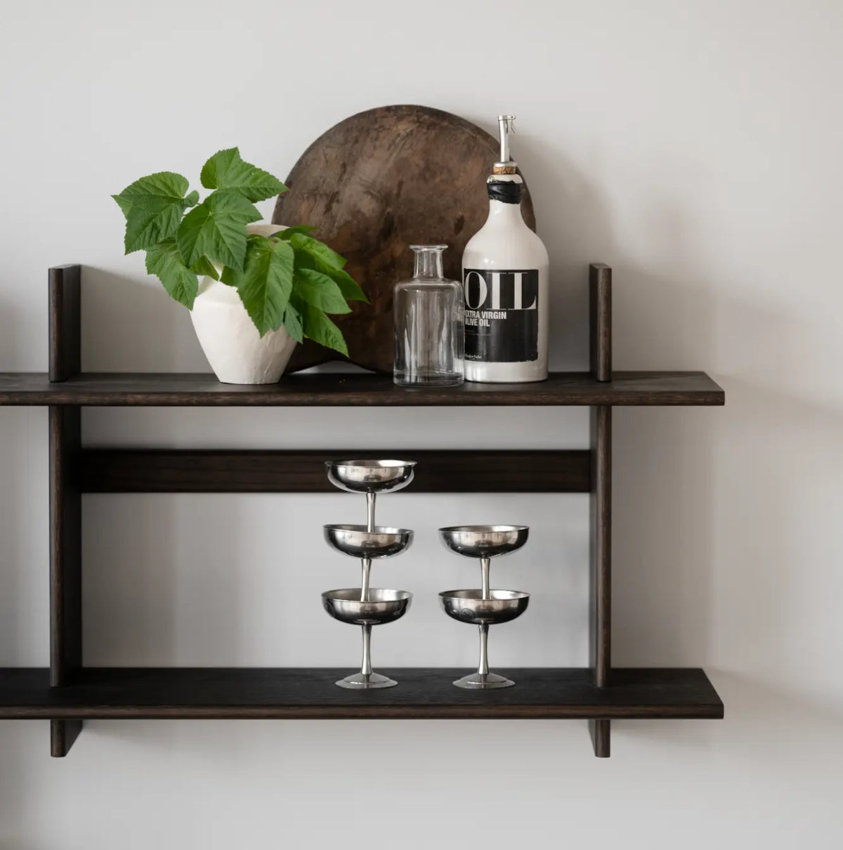 Rowico Westlock væghylde - brun eg - 75x28x45