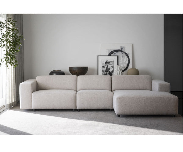 Rowico Home Willard sofa - Alice grå - højrevendt chaiselong - 312 cm