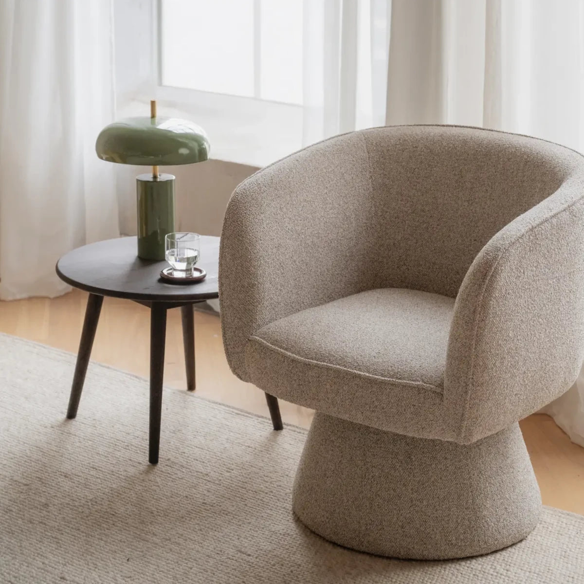 Rowico Home Shoreham lænestol m/drej - serenity light beige