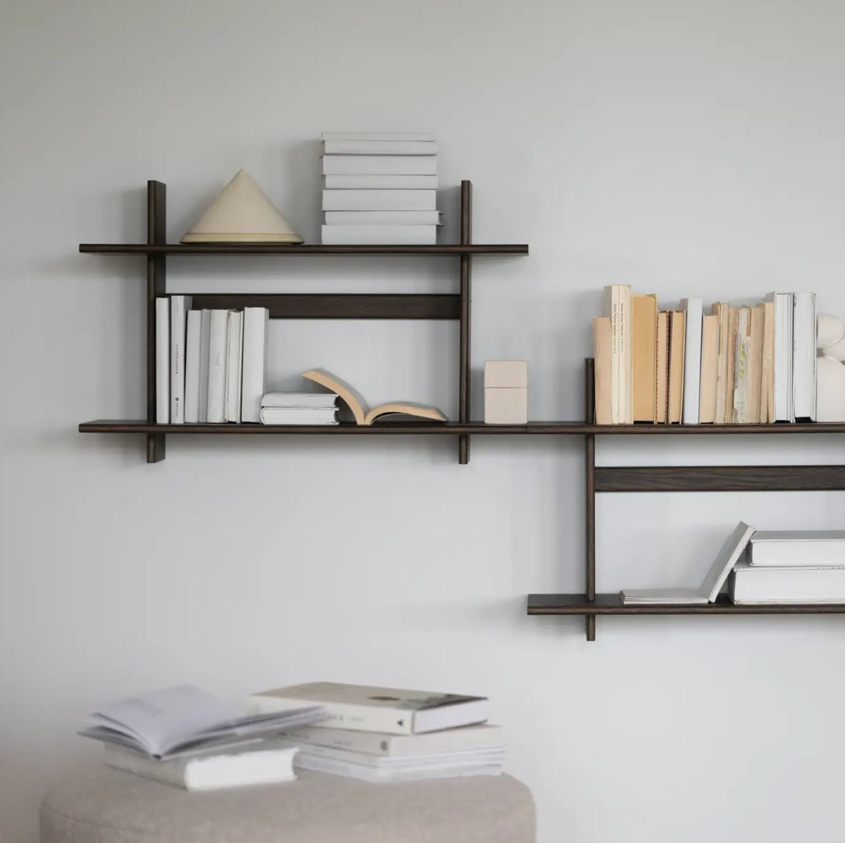 Rowico Westlock væghylde - brun eg - 75x28x45