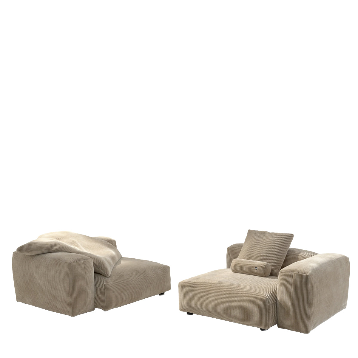 Vetsak Sofa Set 02 Large - Cord Velour - Sand
