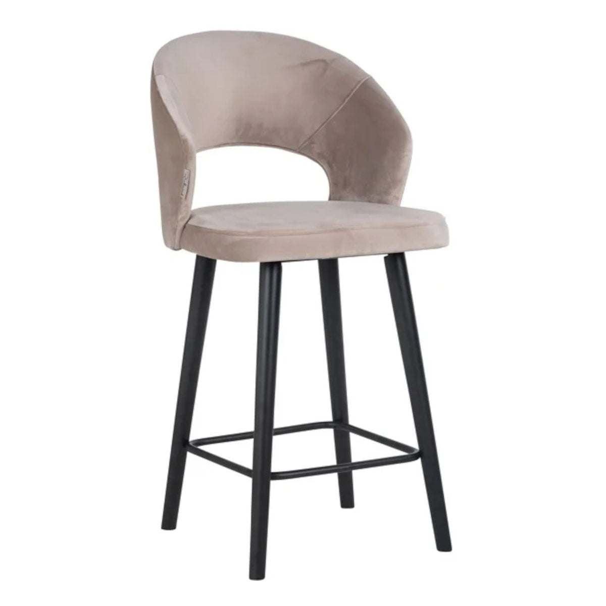 Richmond Interiors Savoy barstol - quartz khaki - SH 68 cm