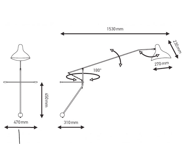 Mantis BS2 væglampe