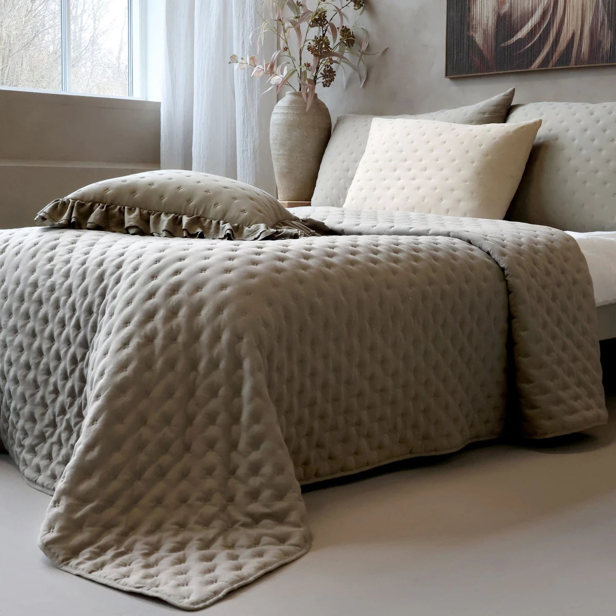 Chic Antique Soft Quilt sengetæppe - latte - 260x240
