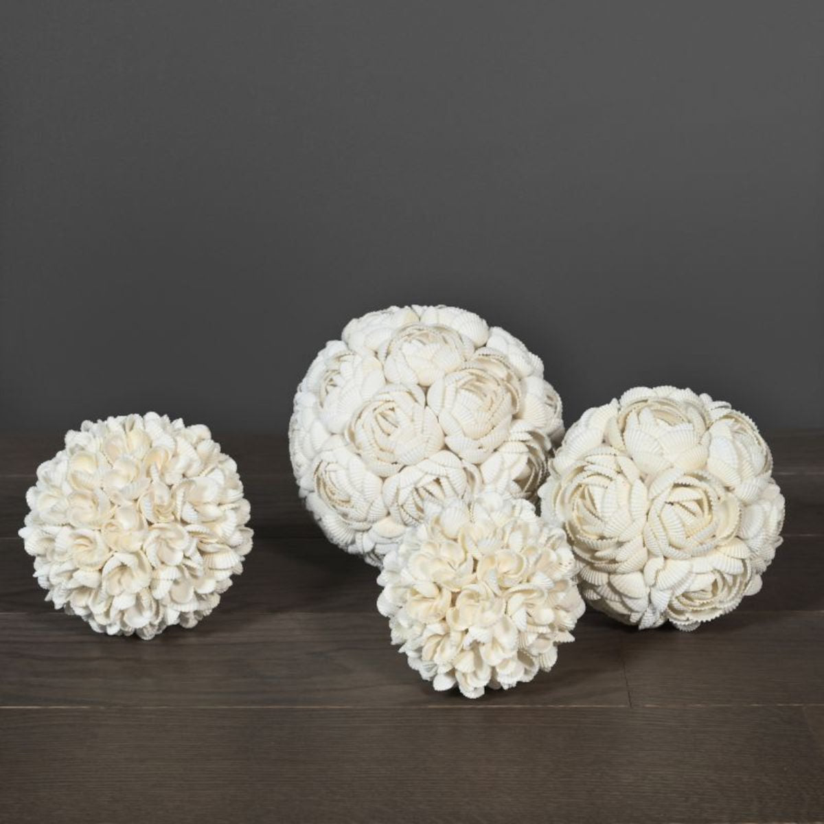 Shell Mosaic Spheres - sæt á 4
