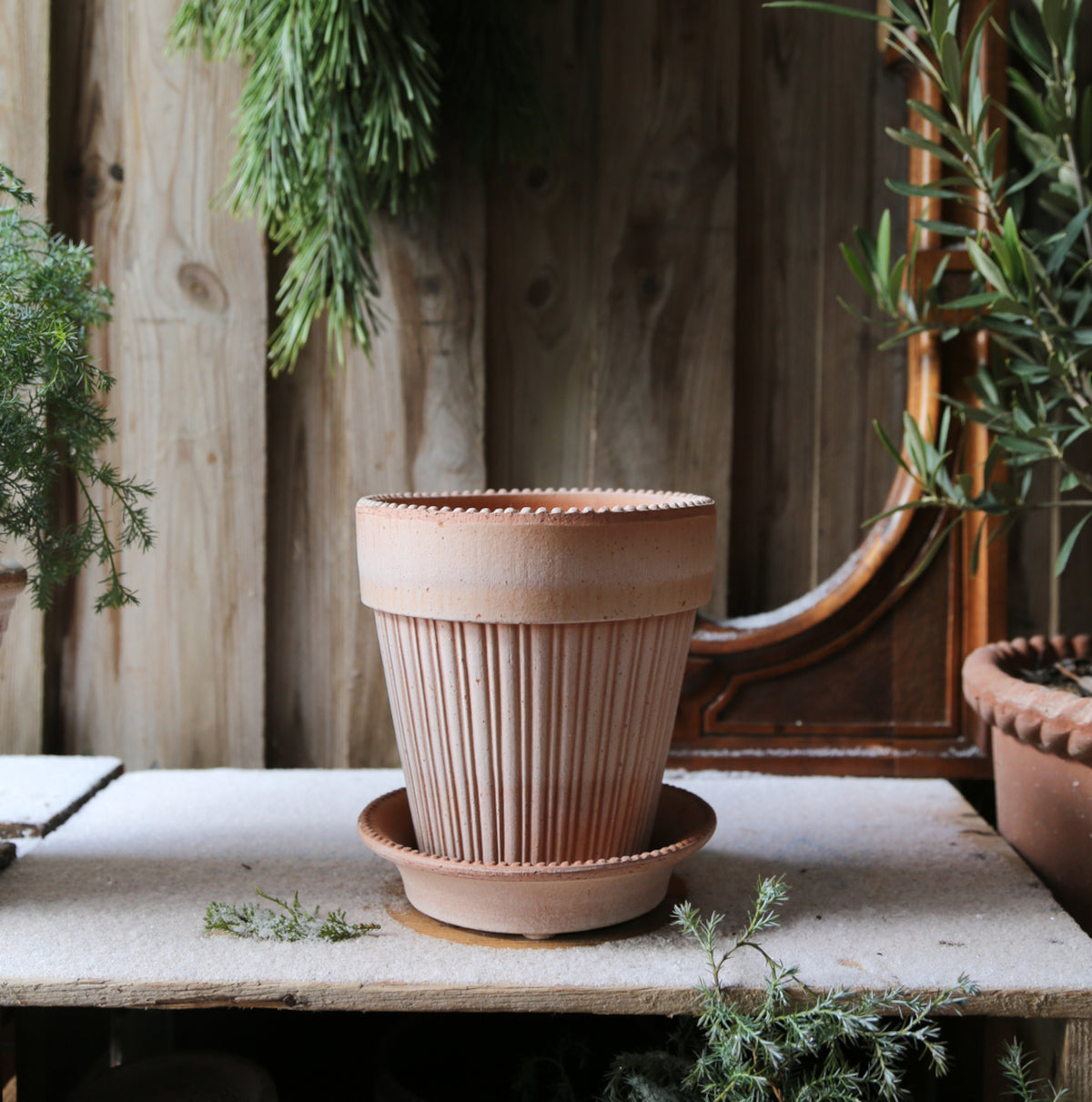 Bergs Potter Simona krukke - 14x15 - rosa terracotta