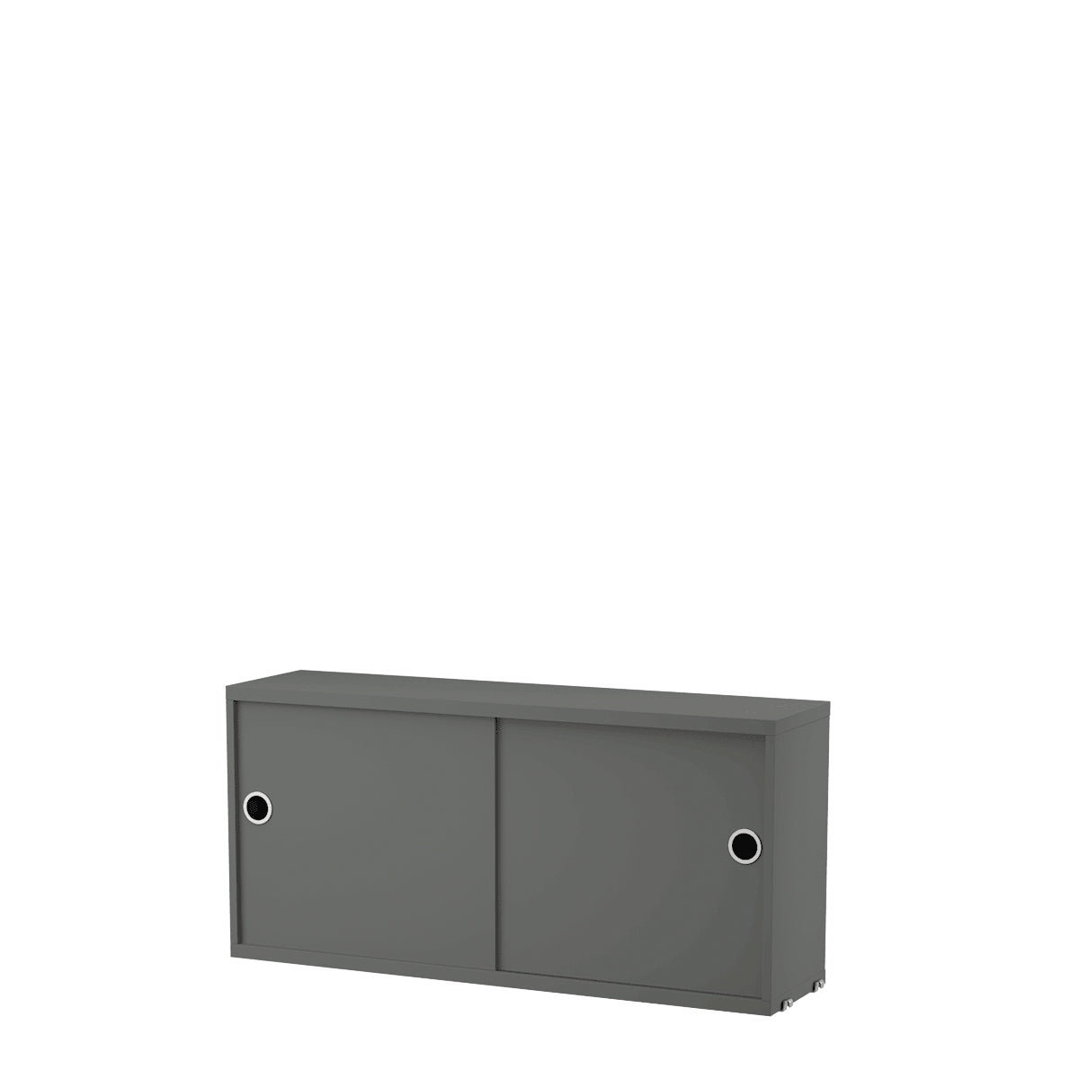 String Cabinet with Sliding Doors 78x37x20 Dark grey