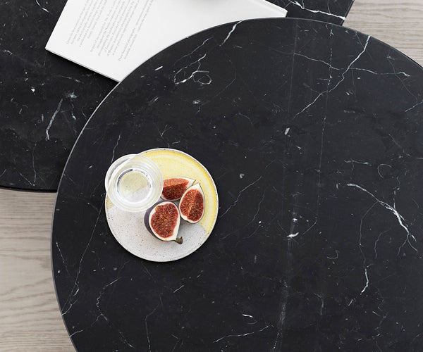 Vipp 425 Sofabord Ø90 - Sort Marmor