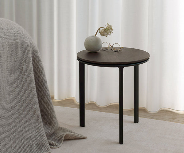 Vipp 421 Sofabord Ø40 - Mørk Eg