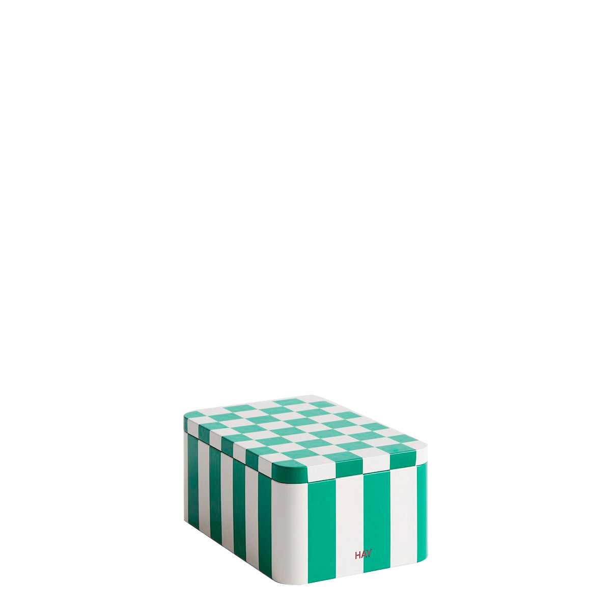 HAY Tin Container - Small - Green & Off-White