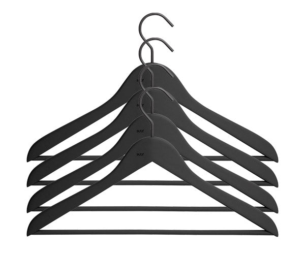 HAY Soft Coat Hanger Slim W./ Bar - Sort