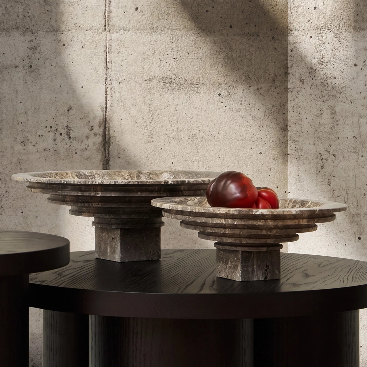 101 CPH Sori Tray - Big - Silver Travertine