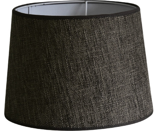 Hallbergs Linen lampeskærm - sort - 25x35/30