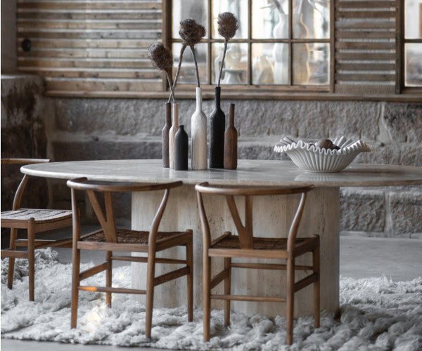 Jakobsdals Alaia spisebord - beige travertin - 240x130
