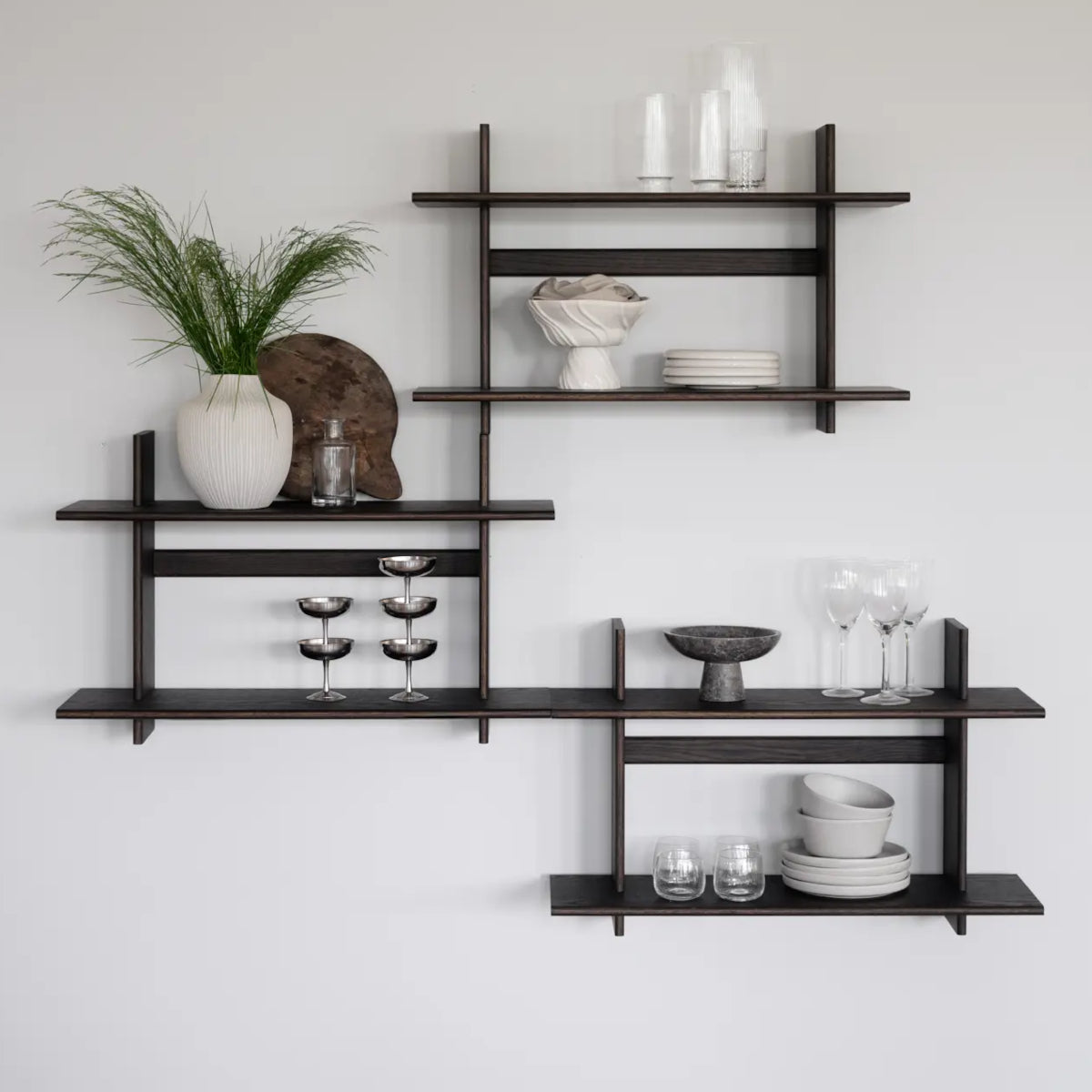 Rowico Westlock væghylde - brun eg - 75x28x45