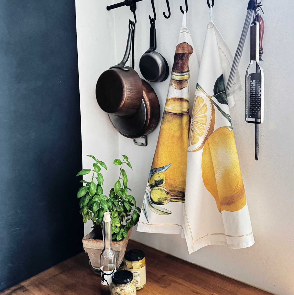 Vanillafly viskestykke - olive oil - 50x70