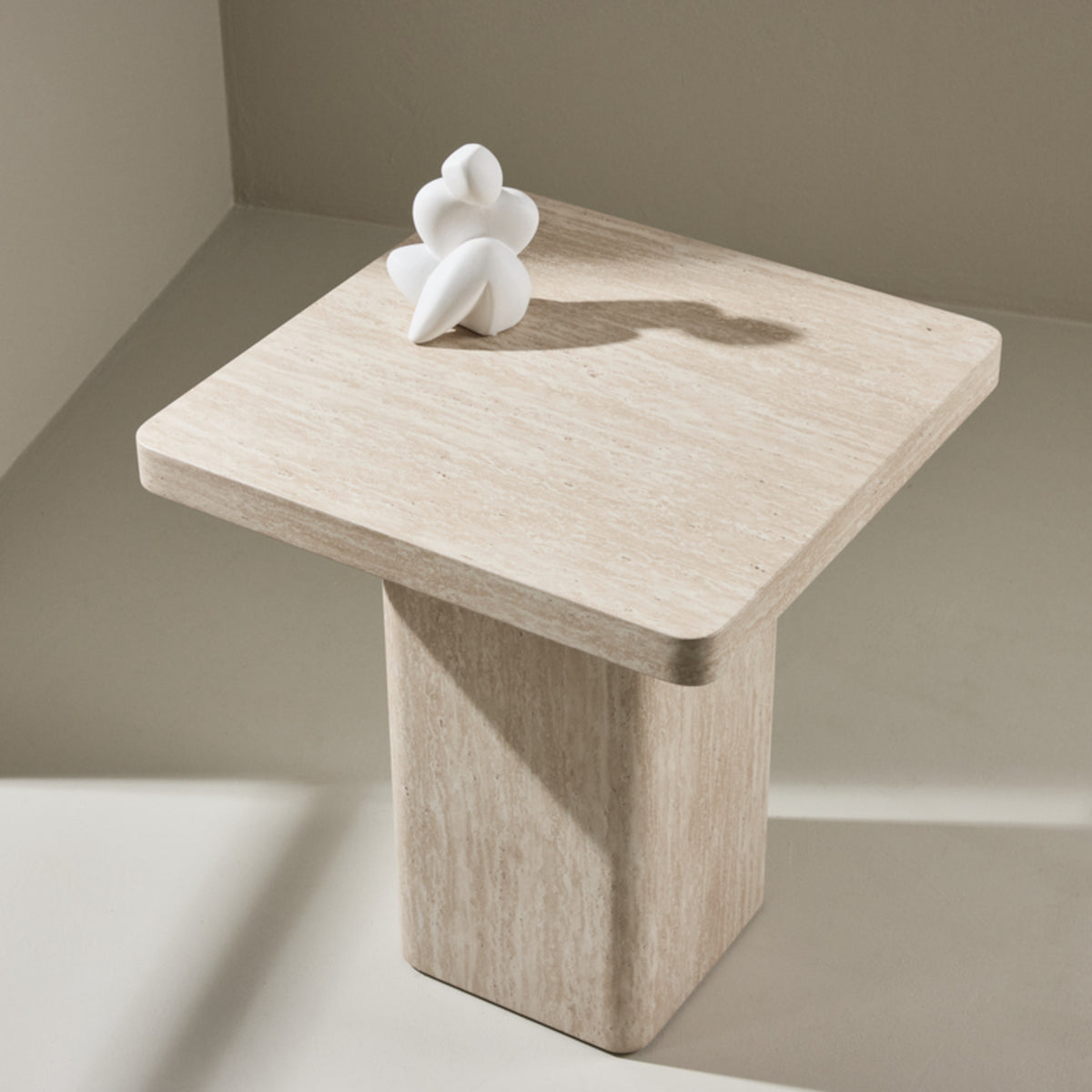 Venture Design Qvart sidebord - 50x50x56 - beige
